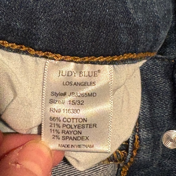 Women’s Judy Blue Distressed Skinny Jeans Leopard Patch Size 15/32 - Picture 6 of 11